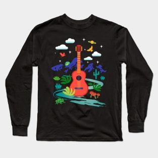 Guitar Landscape Long Sleeve T-Shirt